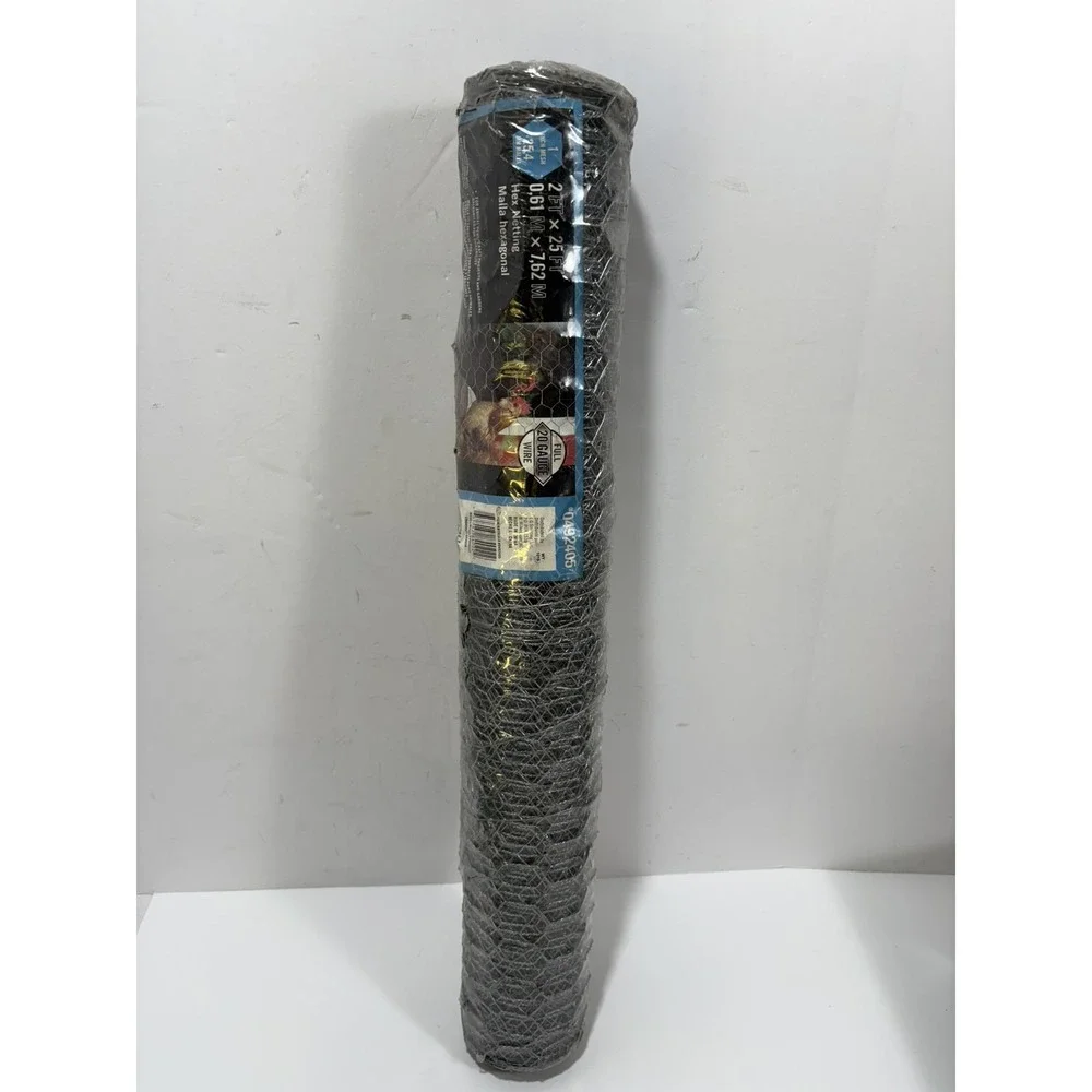 25 Feet x2feet  20 Gauge Wire Fence Chicken Hex Netting Mala Hexagonal Blue Hawk